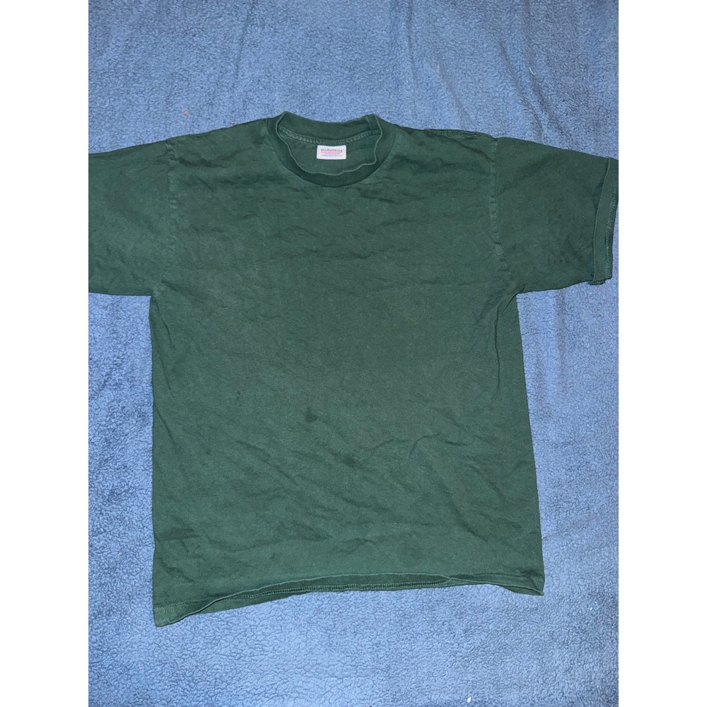 Pro Club Heavyweight Mens T-Shirt Large Forest Green Short Sleeve Cotton Tee